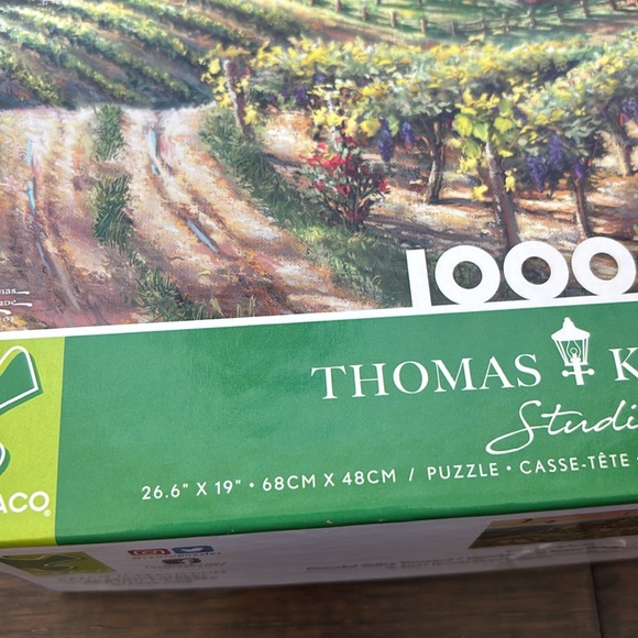 Thomas Kinkade Studios Peaceful Valley Vineyard 1000 Piece Jigsaw Puzzle Ceaco - Picture 7 of 10